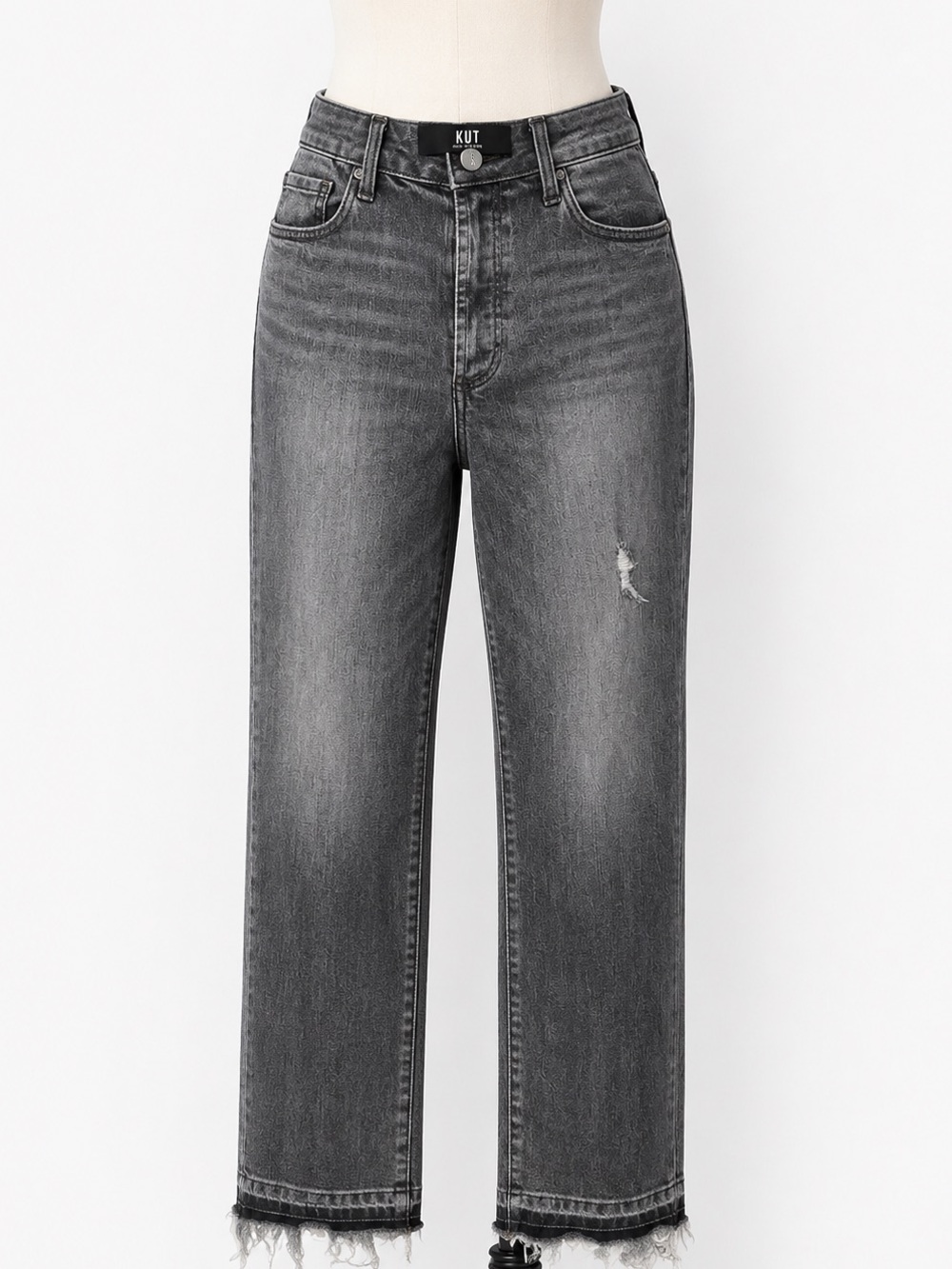 Kut from the Kloth Gray Washed Denim Jeans